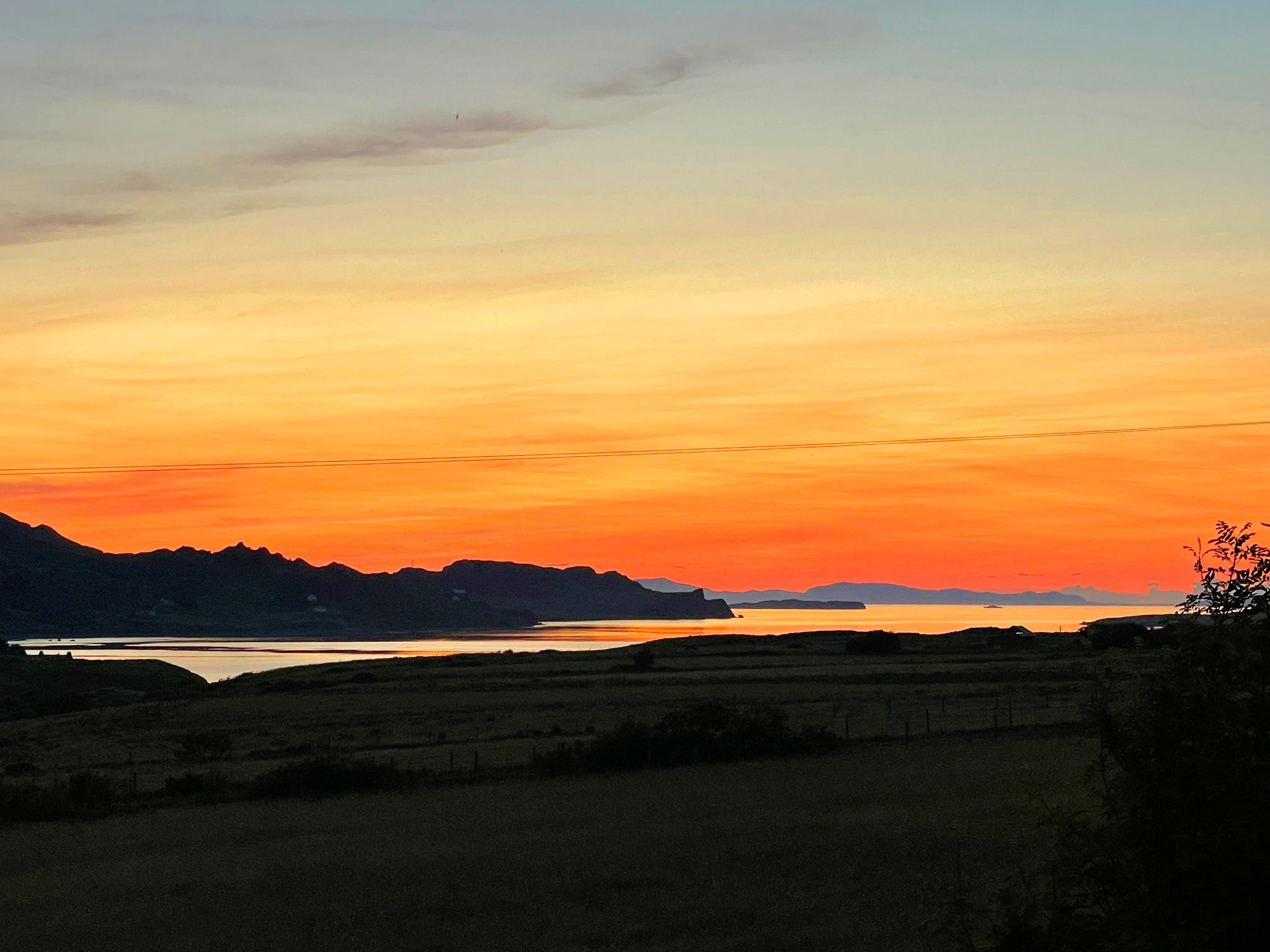 Enjoy amazing sunrise and sunsets when you stay at our self catering cottages in Staffin on the Isle of Skye