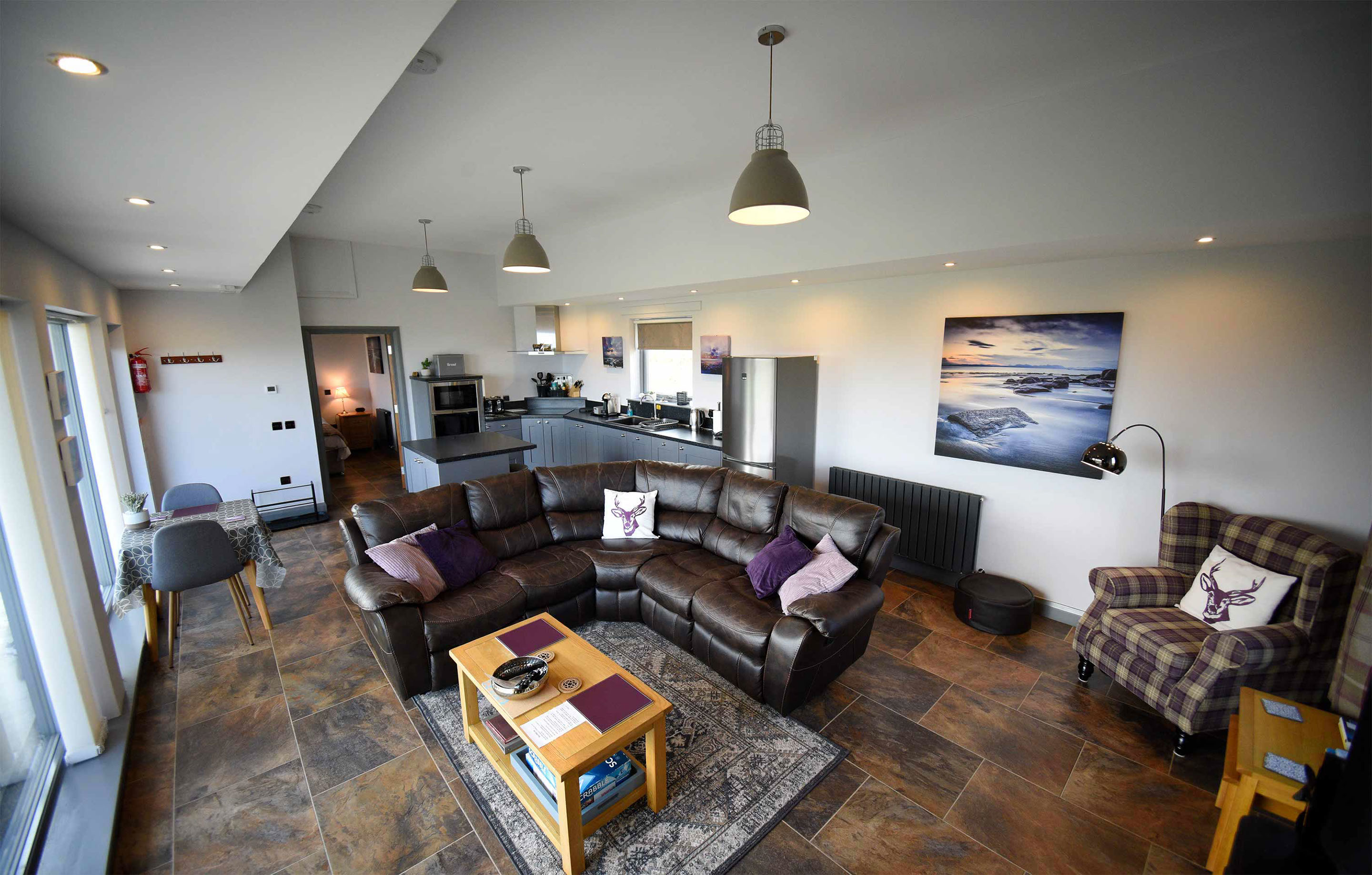 Brogaig Cottages contain modern facilties and an open plan design