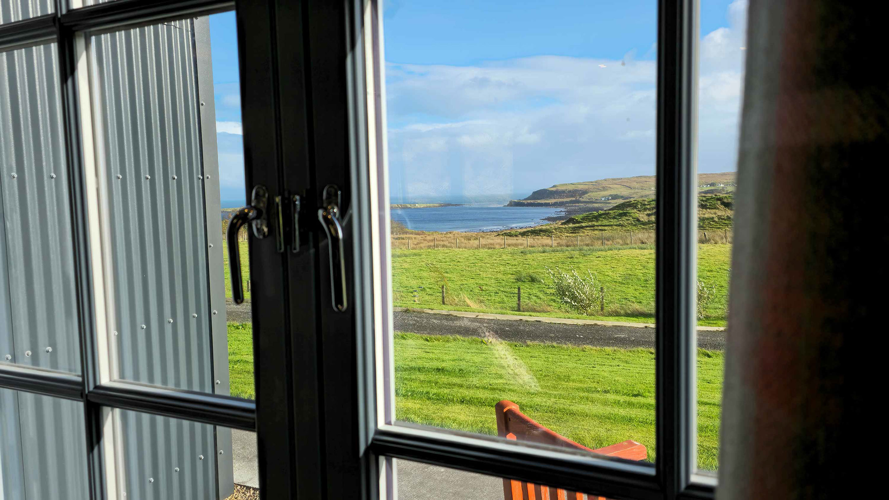 Brogaig Cottages offer amazing sea views of Staffin Bay