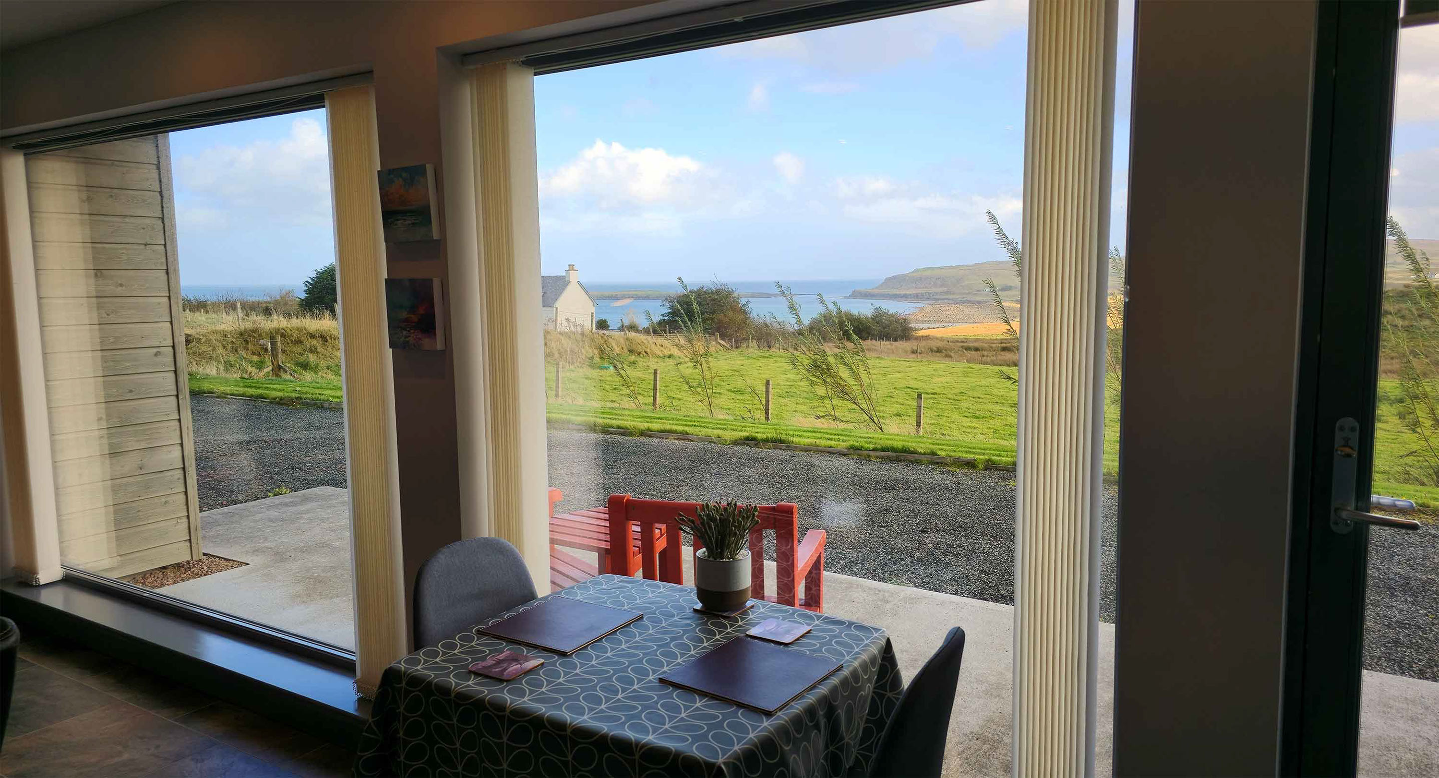 Sea views of the amazing Isle of Skye can be enjoyed when you stay at our self catering cottages in Staffin