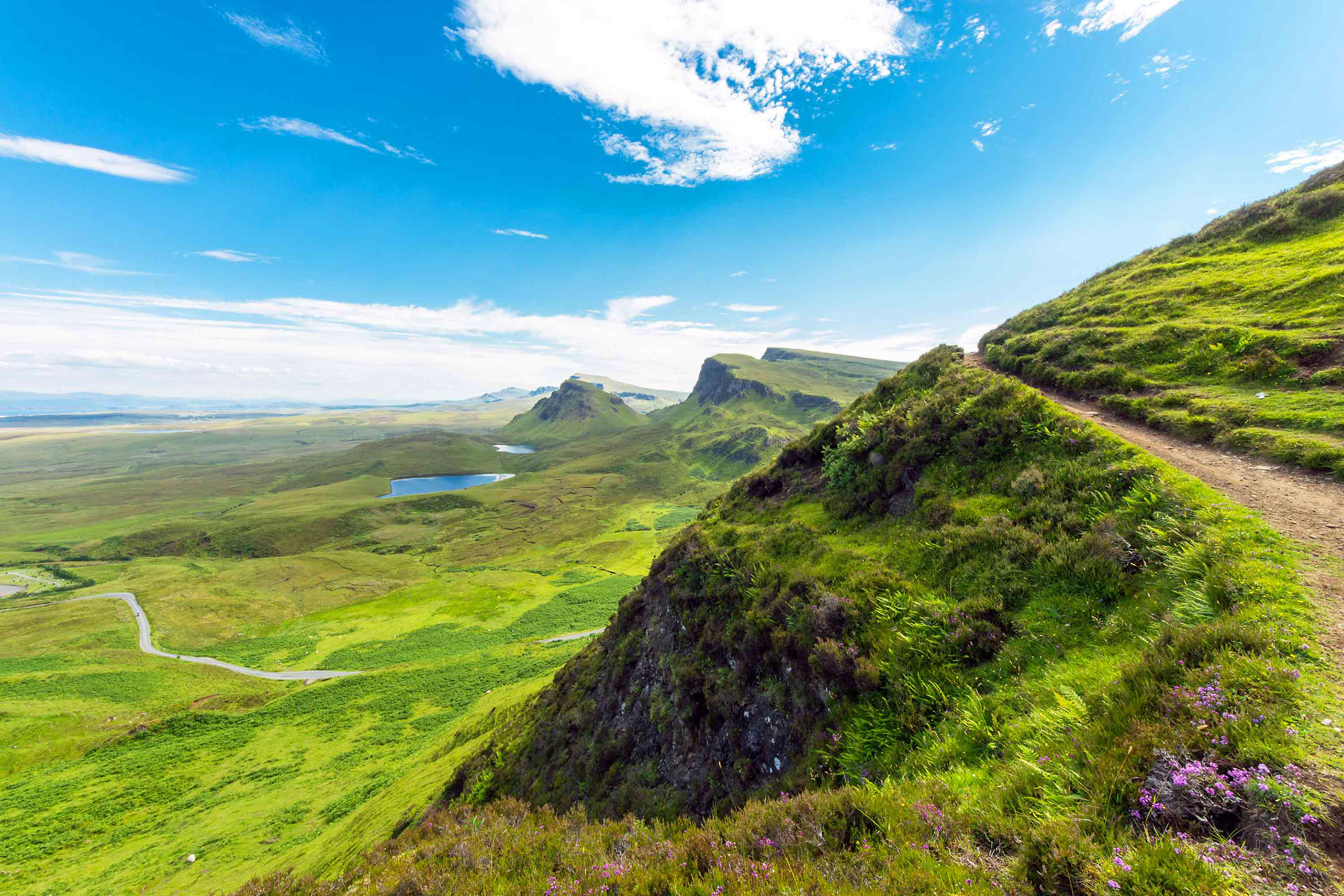 Brogaig Cottages self catering accommodation are located near The Quiraing and Trotternish ridge and perfect for walking holidays